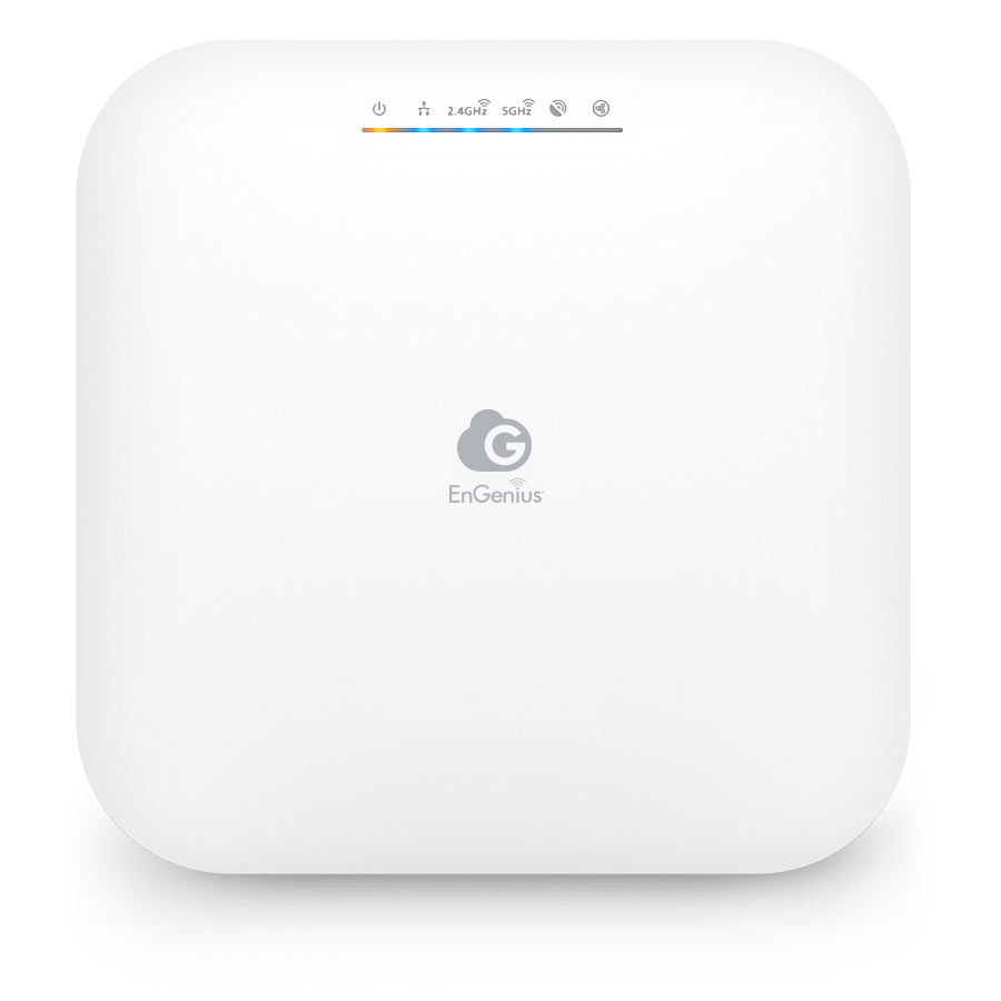 EnGenius Cloud Managed AP Indoor Dual Band 11ax 574+1200Mbps 2T2R GbE PoE.at(+) 3dBi ia Scanning Radio BLE