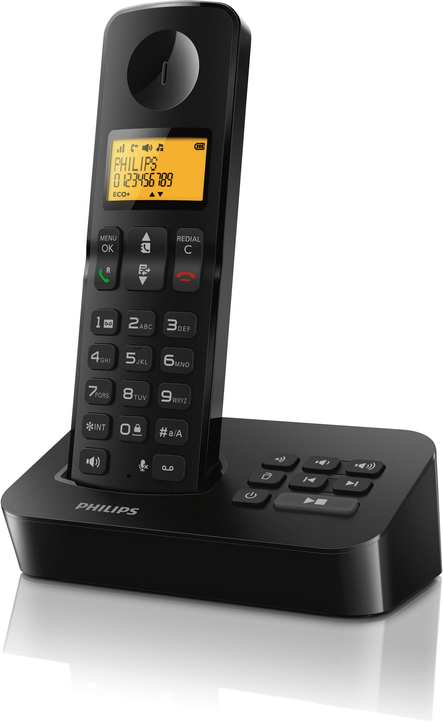 Philips D2151B/38 telephone DECT telephone Caller ID Black – image 2
