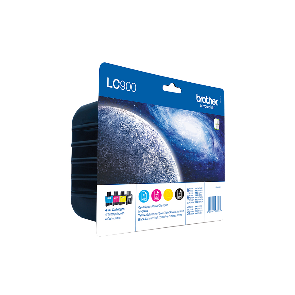 Brother LC-900 ink cartridge Original Standard Yield Black, Cyan, Magenta, Yellow