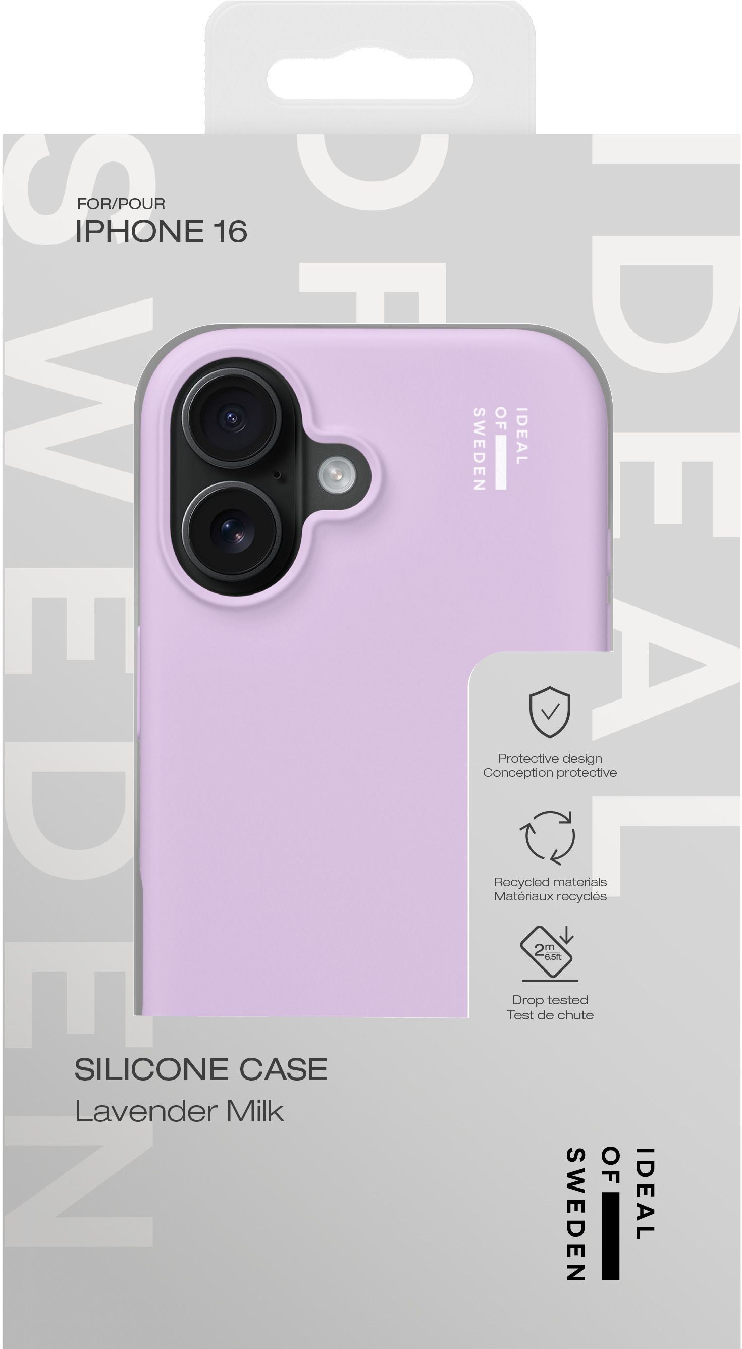 iDeal of Sweden Silicone Case iPhone 16 Lavender Milk – image 4