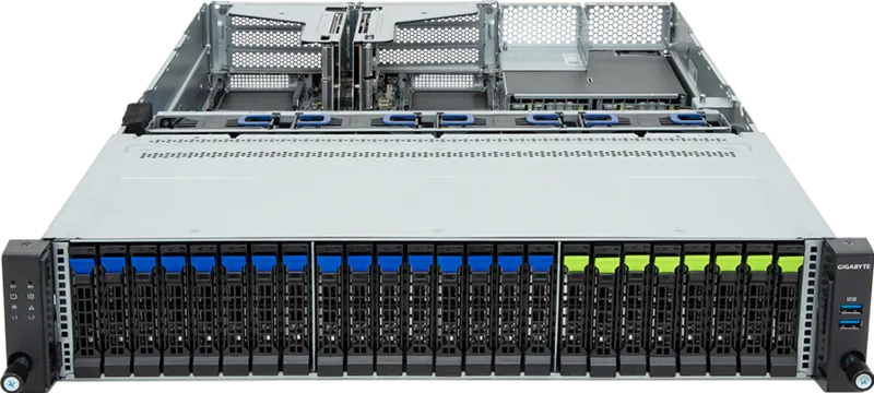 GIGABYTE R263-Z32-AAH1 LGA 6096 Rack (2U) Black, Grey – image 2