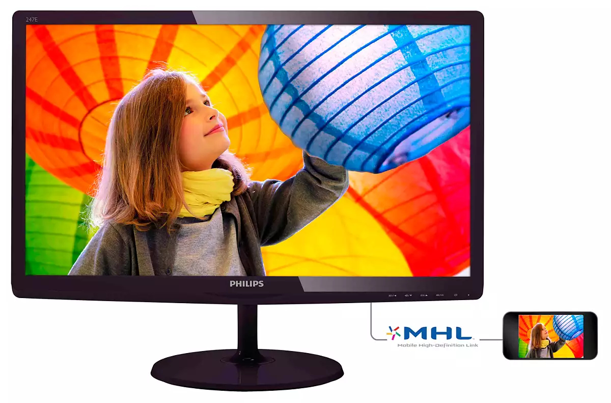 Philips LCD-Monitor mit LED-Hintergrundbeleuchtung 247E6QDAD/01 