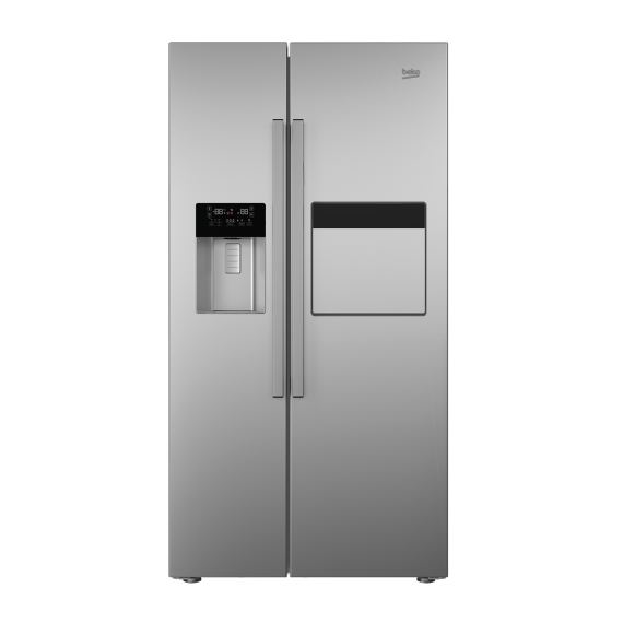 Beko GN162430X side-by-side refrigerator Freestanding – image 1