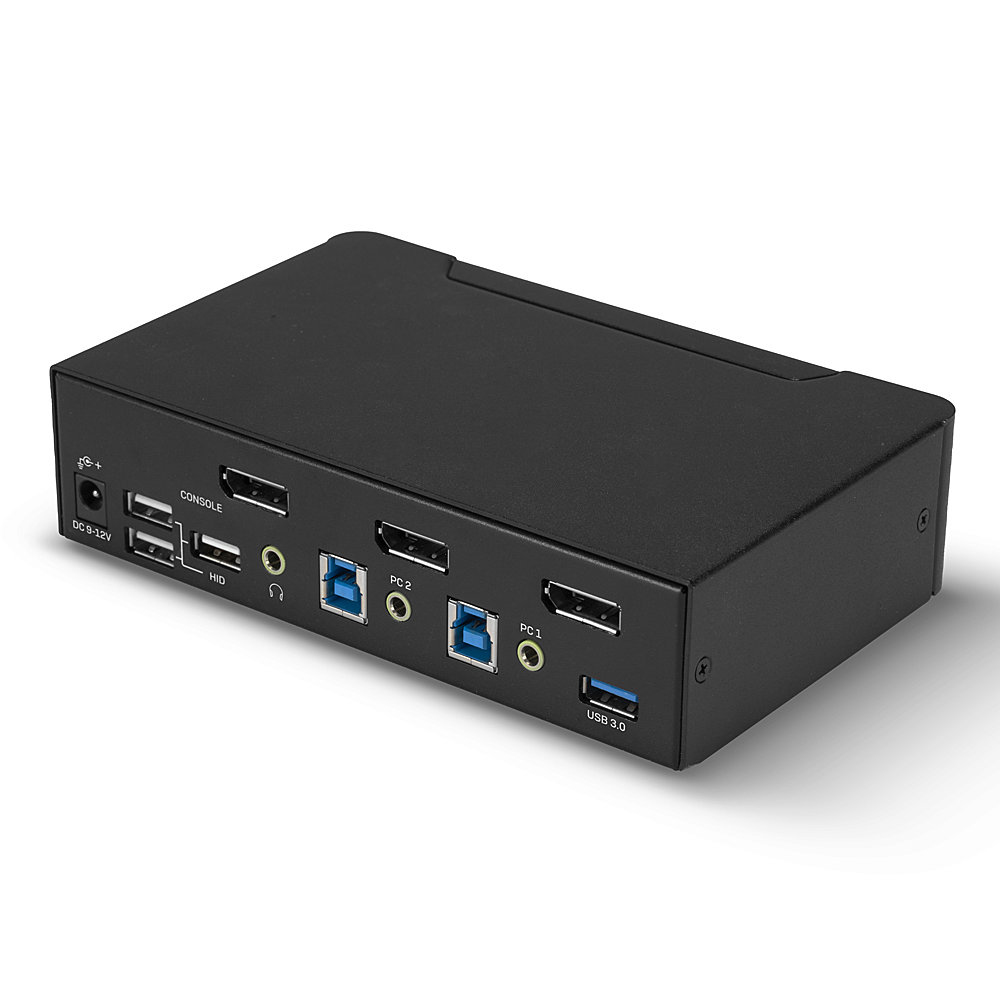 Lindy 2 Port DisplayPort 1.4, USB 3.0 and Audio KVM Switch – image 2