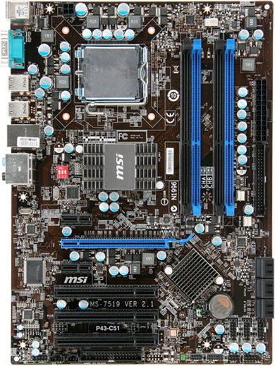 MSI P43-C51 motherboard LGA 775 (Socket T) ATX
