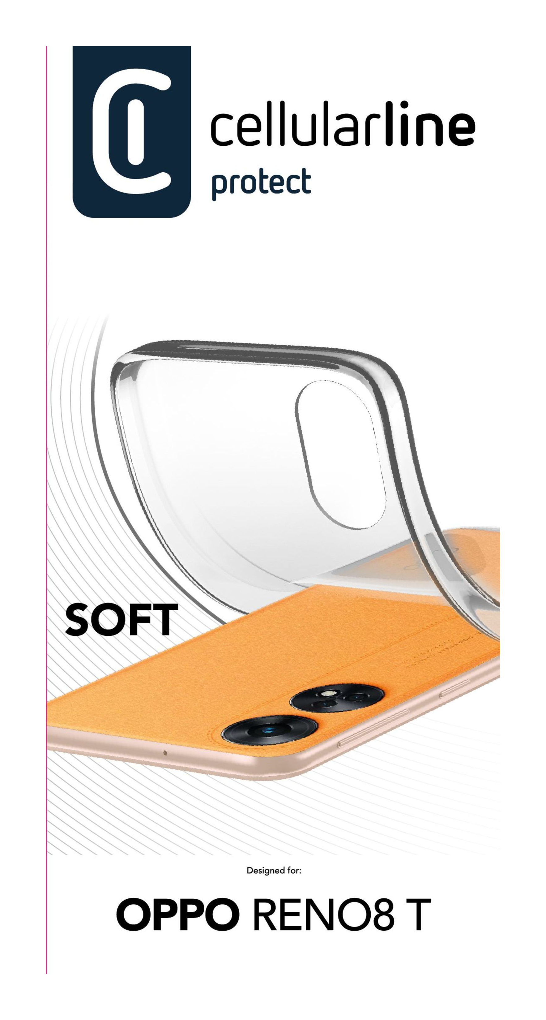 Cellularline Transp. Rubber Case Soft Oppo Reno8 T – image 3