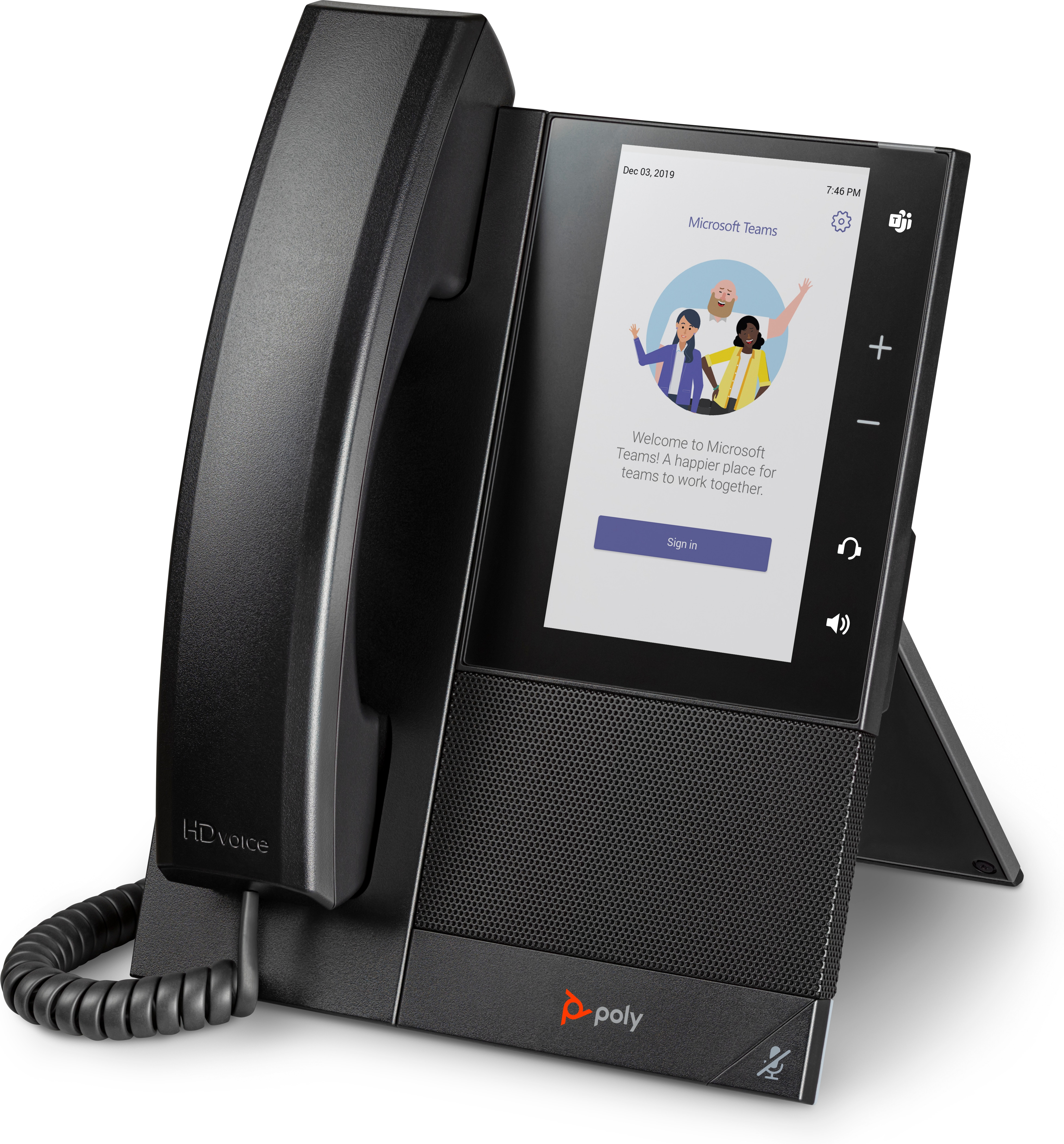 HP Poly CCX 500 Business Media Phone for Microsoft Teams and PoE-enabled. Product type: IP Phone, Product colour: Black, H