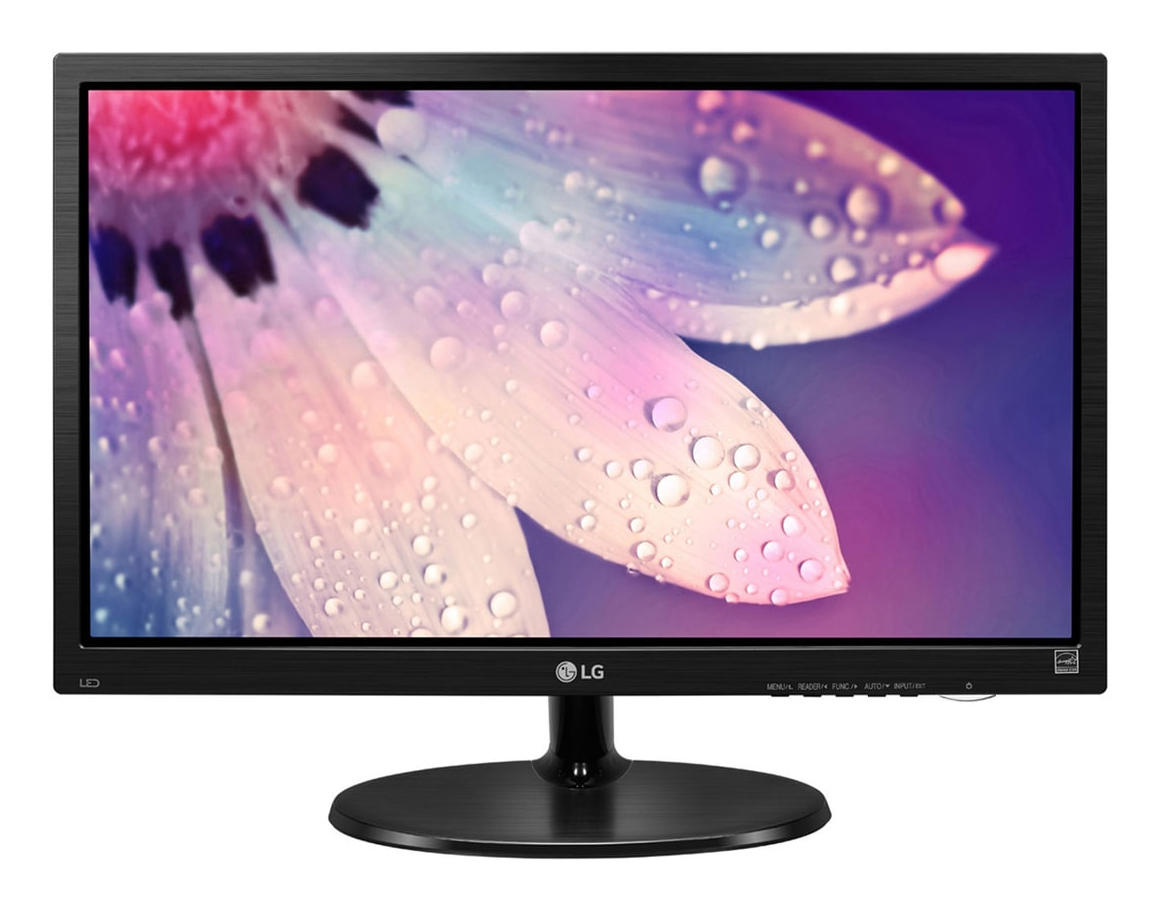 Monitor LG - 18.5" - FHD - Panel TN - 75Hz - 5ms - HDMI - Resolución 1366x768 - 19M38L-B.AWM