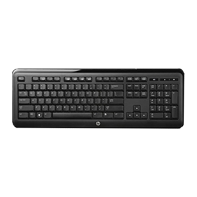 HP 643690-131 keyboard USB QWERTY Portuguese Black