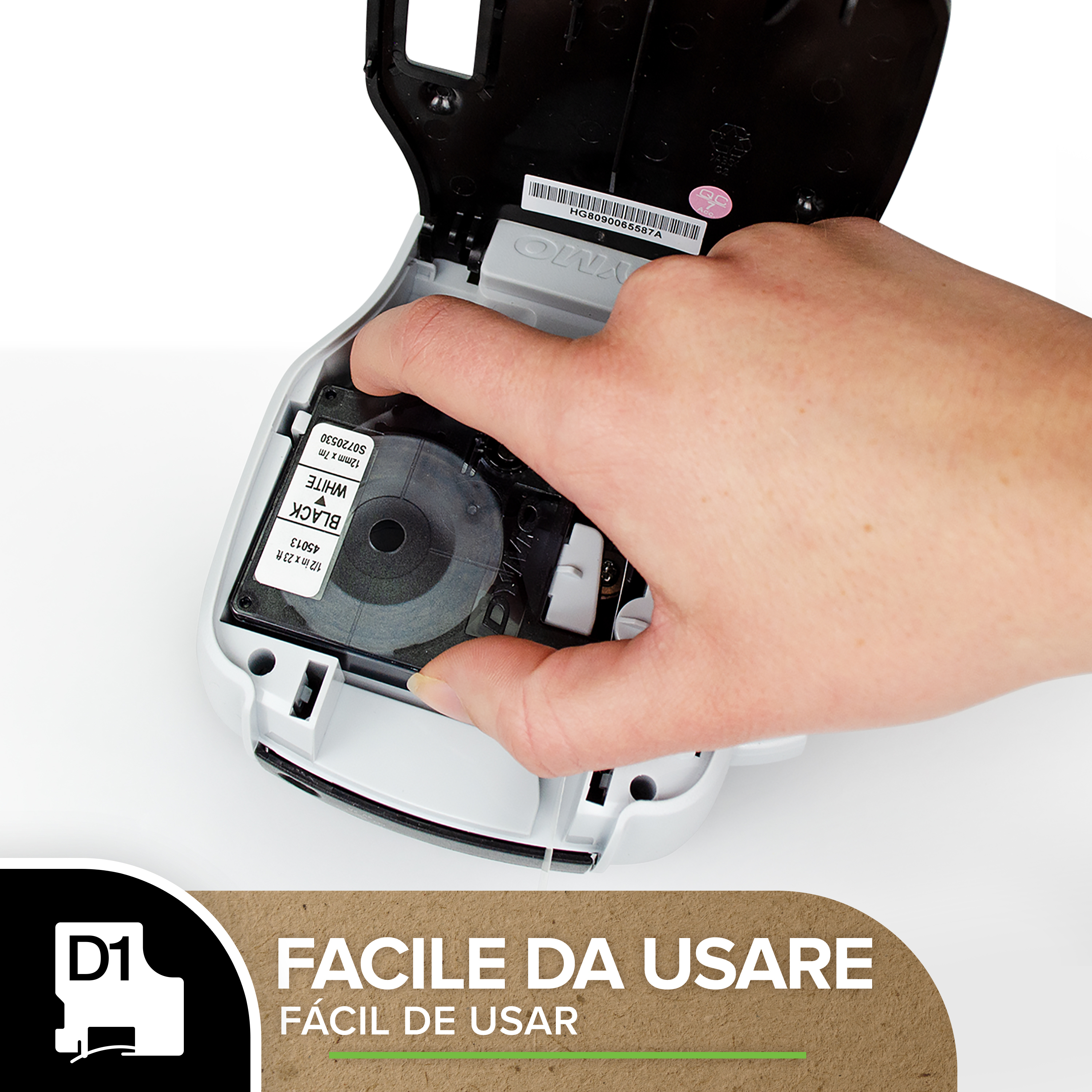 D1 - NASTRO D1 6MMX7M NERO/TRASPA NASTRO D1 6MMX7M NERO/TRASPA - S0720770A - S0720770A - Miniatura 7