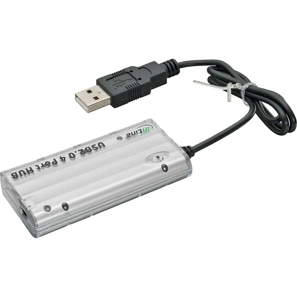InLine 33295S interface hub USB 2.0 480 Mbit/s Silver – image 2