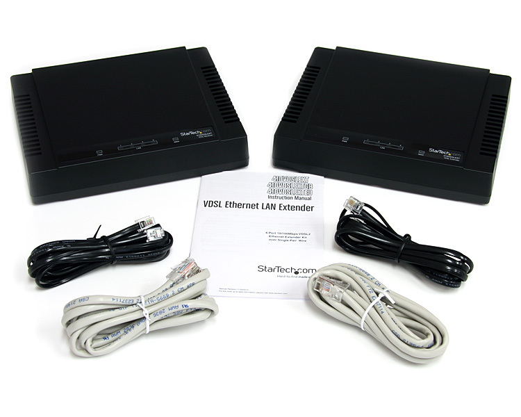 StarTech.com 4 Port 10/100 VDSL2 Ethernet Extender Kit over Single Pair Wire - 1km – image 4