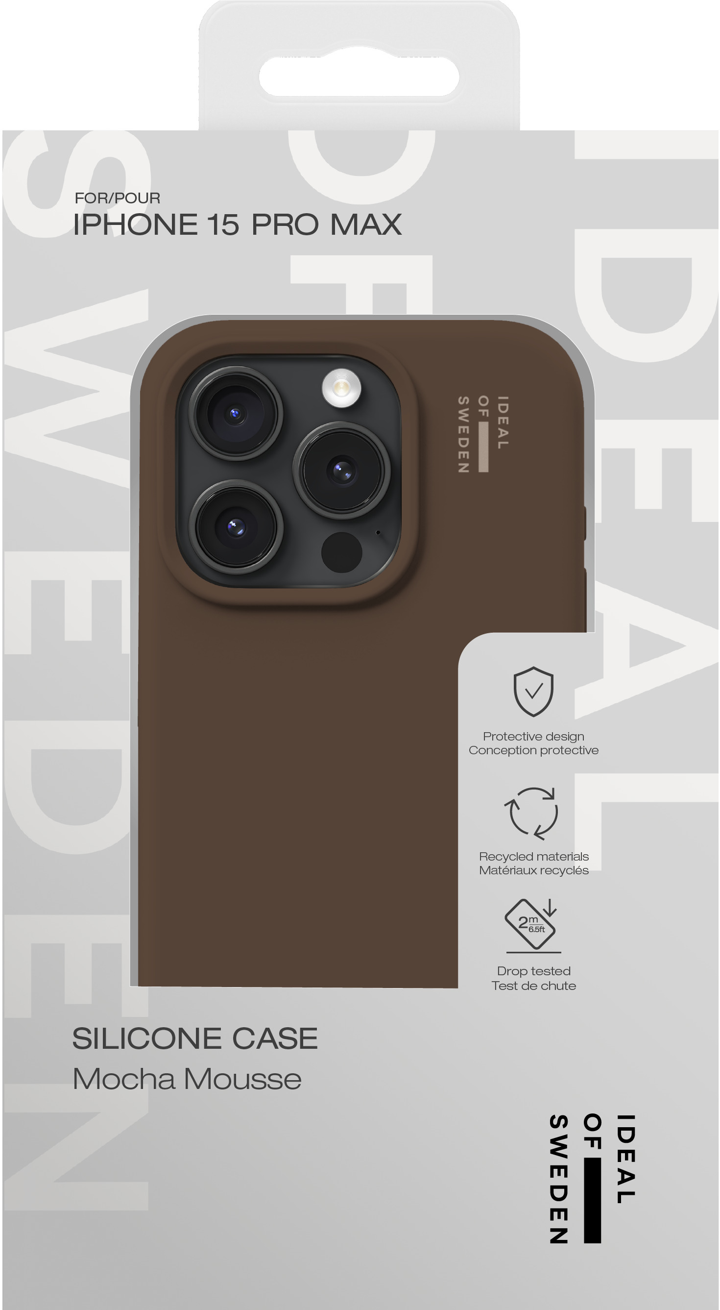 iDeal of Sweden Silicone Case iPhone 15 Pro Max Mocha Mousse – image 4