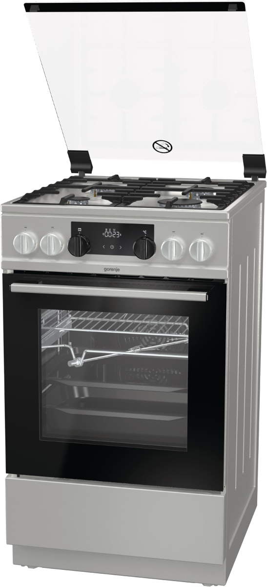 Gorenje KS5350XF cooker Freestanding cooker Electric Gas Stainless steel – image 5