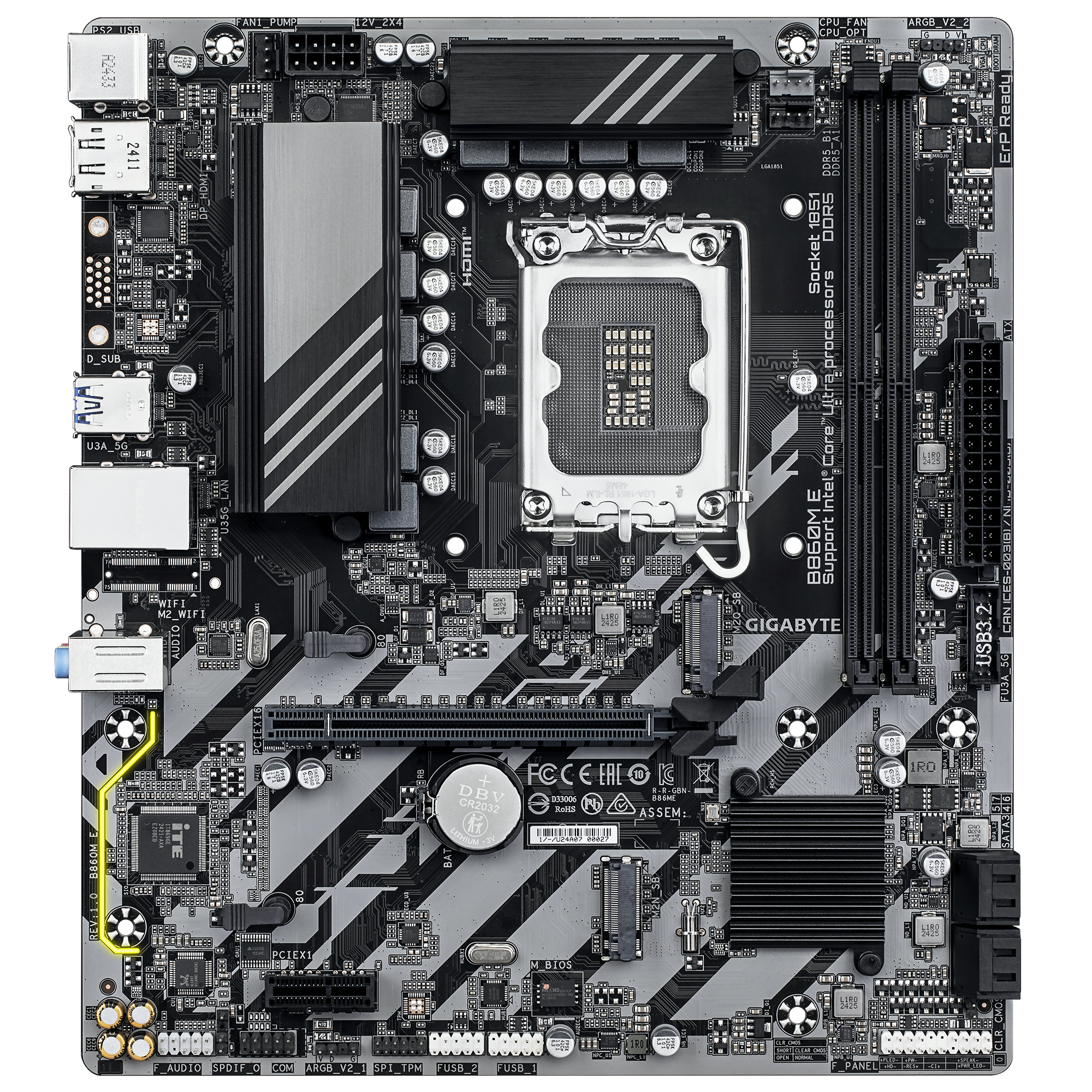 Gigabyte B860M-E                   (B860,S1841,mATX,DDR5)