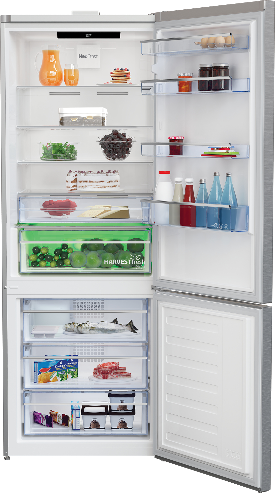 Beko CNG4792VPS Freestanding NeoFrost™ Fridge Freezer with HarvestFresh™ – image 3