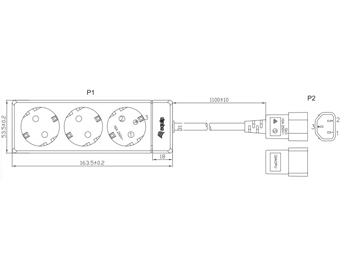 Equip 3-Socket Power Strip – image 2
