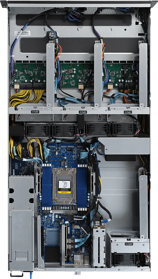 GIGABYTE G242-Z10 AMD SoC Socket SP3 Rack (2U) Black, Steel – image 4
