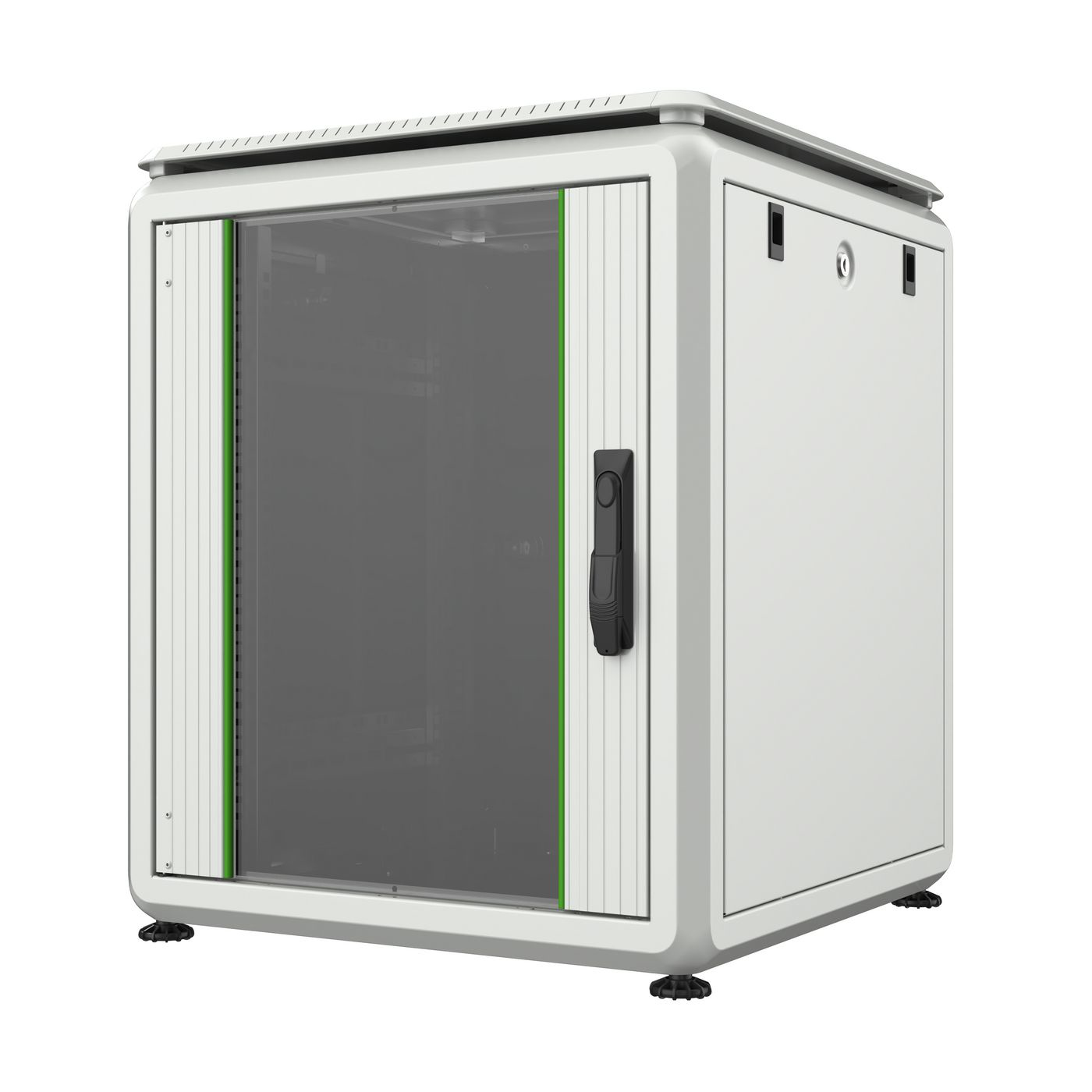 Lanview RDL12U66WH rack cabinet 12U Freestanding rack White – image 1