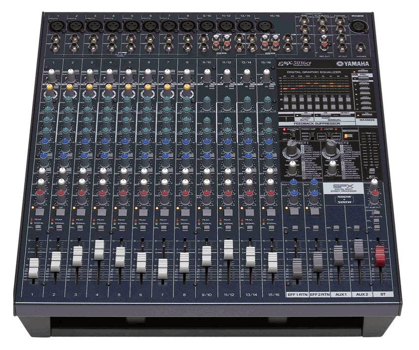 Yamaha EMX5016CF audio mixer 16 channels Black – image 2