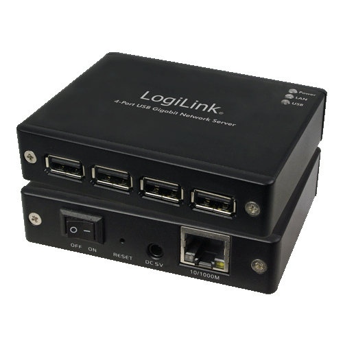 LogiLink UA0109 interface hub Black