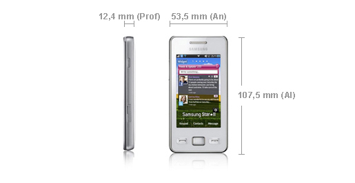 Samsung GT-S5260 7.62 cm (3") 94 g White – image 6
