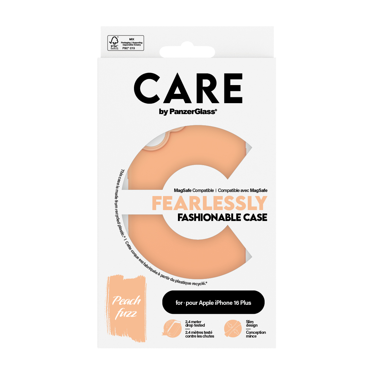 PanzerGlass CARE by PanzerGlass® Fashionable Case Peachy w. MagSafe iPhone 16 Plus – image 3