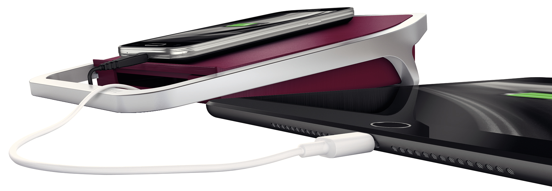 Leitz 65120028 mobile device charger Smartphone, Tablet Red, Silver AC Indoor – image 3