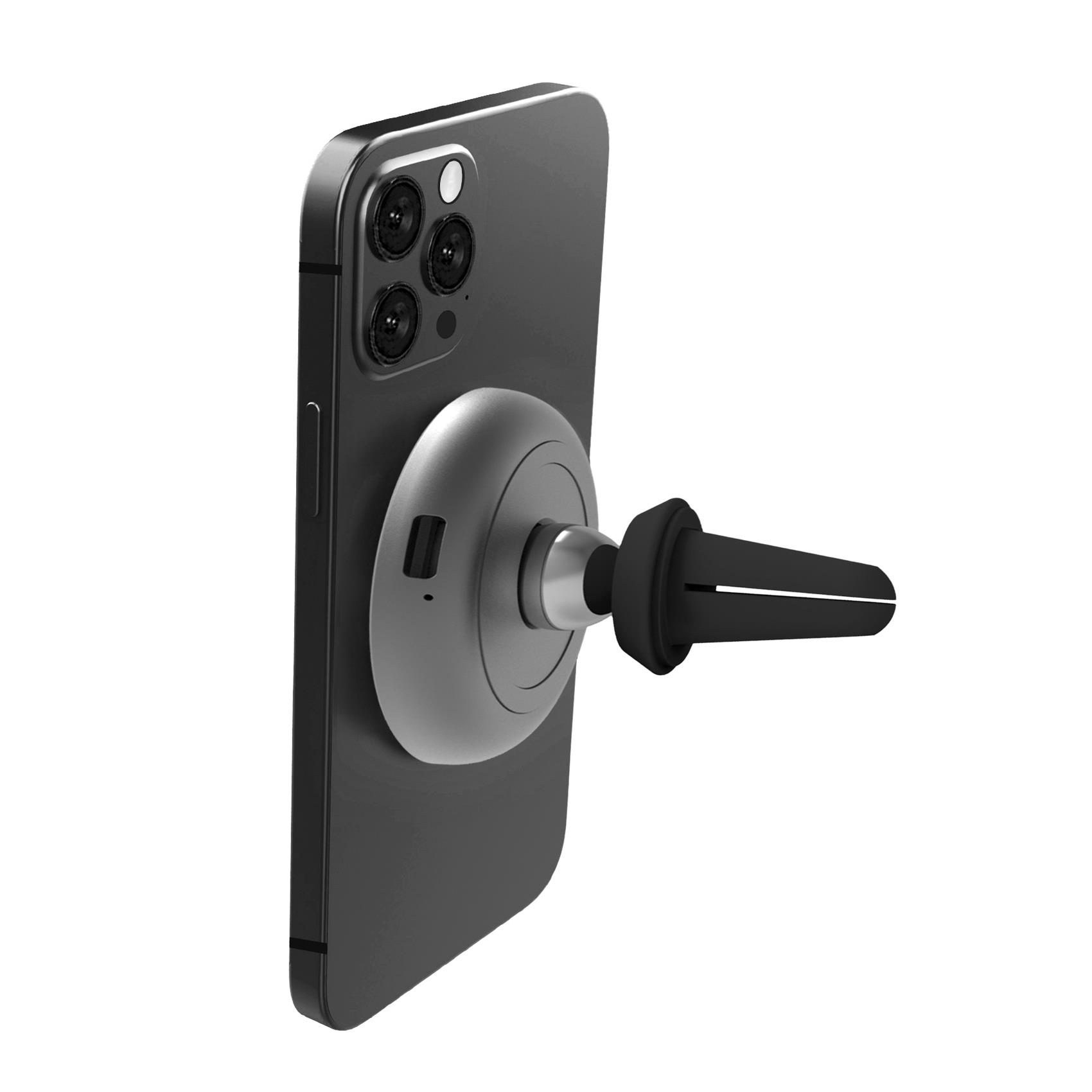 Resim Celly MAGSTANDCHARGE Kablosuz Şarj Cihazı, USB Tip-C, Gümüş
