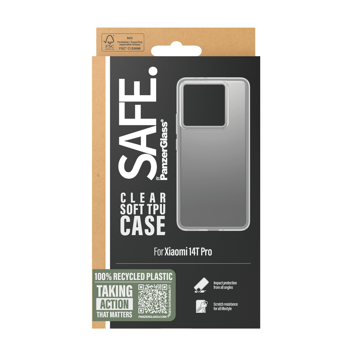 PanzerGlass SAFE. by PanzerGlass® TPU Case Transparent Xiaomi 14T Pro – image 3