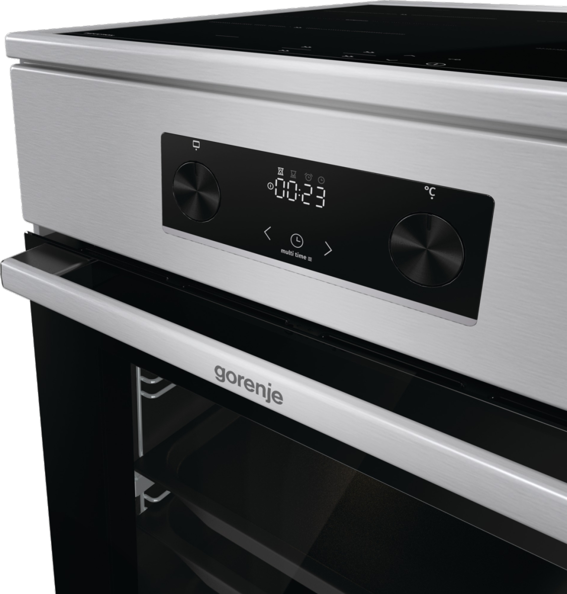 Gorenje 740742 cooker Freestanding cooker Electric Zone induction hob Stainless steel – image 9