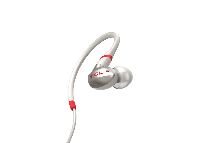 TCL ACTV100WT Headset Wired In-ear Calls/Music Red, White – image 3