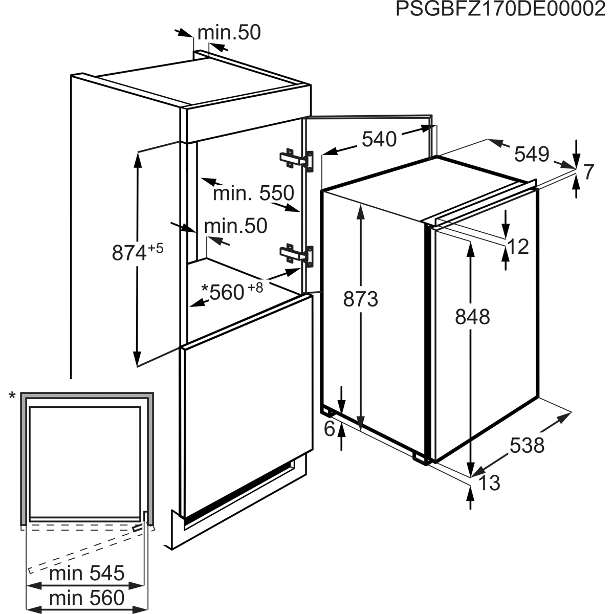 AEG NAB6L88ES Upright freezer Built-in – image 7