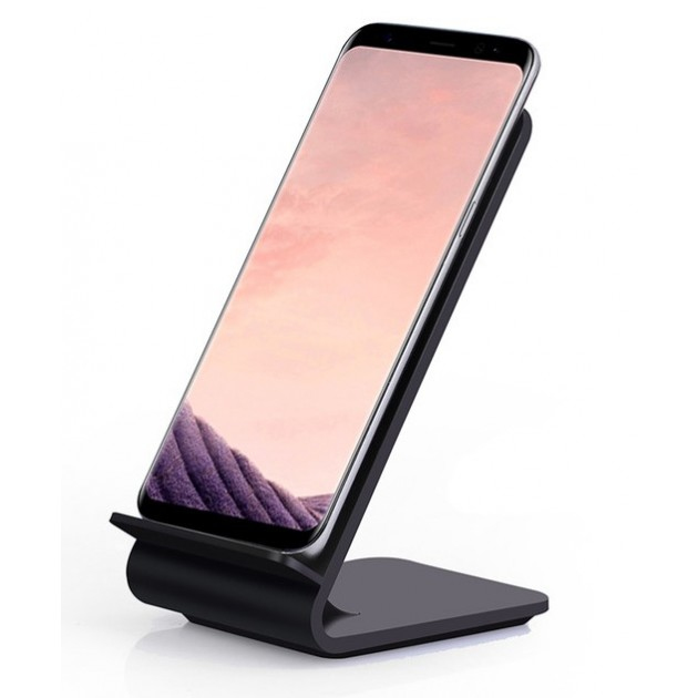 Techly I-CHARGE-WRA10B mobile device charger Smartphone Black USB Wireless charging Indoor – image 2