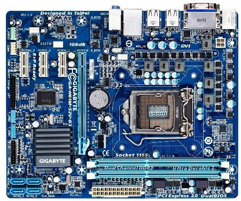 GIGABYTE GA-H61M-S2V-B3 motherboard Intel® H61 LGA 1155 (Socket H2) micro ATX