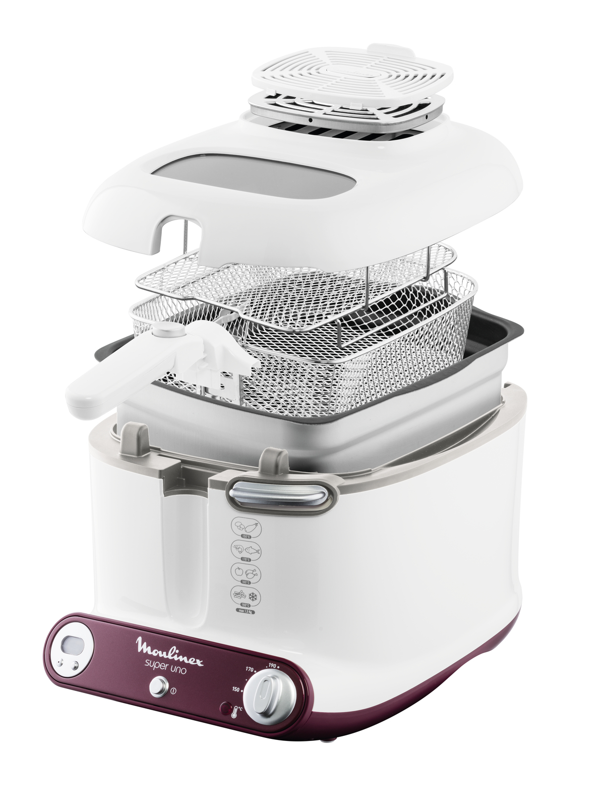Moulinex AM3031 Single Stand-alone Deep fryer White, Purple – image 5