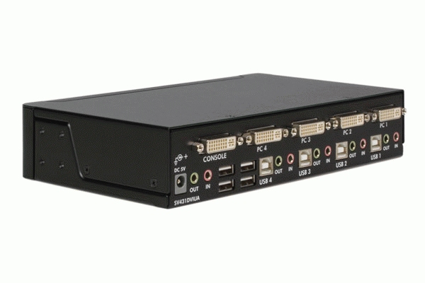 StarTech.com 4 Port DVI USB KVM Switch with Audio & USB Hub – image 4