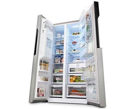 LG GS9366AEAV side-by-side refrigerator Freestanding – image 4