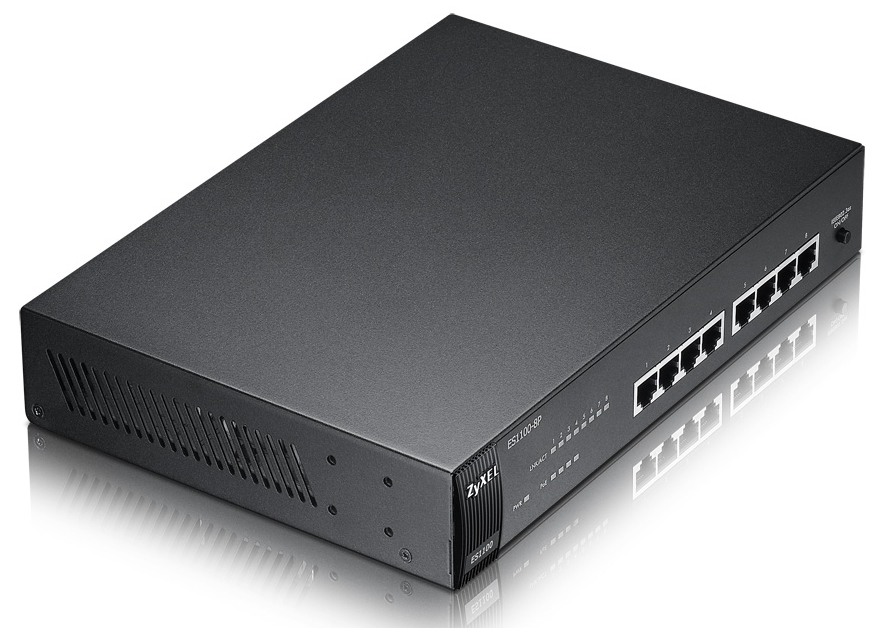 Zyxel ES1100 Unmanaged Power over Ethernet (PoE) 1U Black – image 2