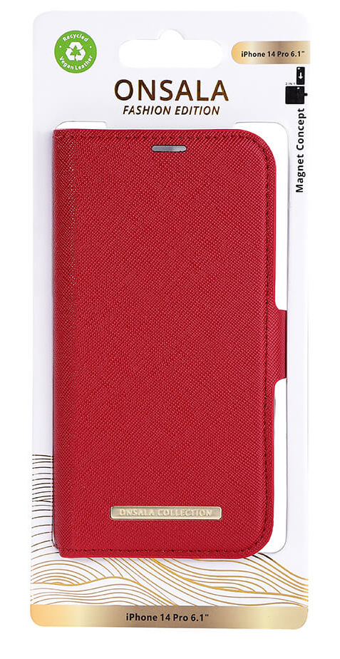 Onsala Wallet Case Red - iPhone 14 Pro – image 2