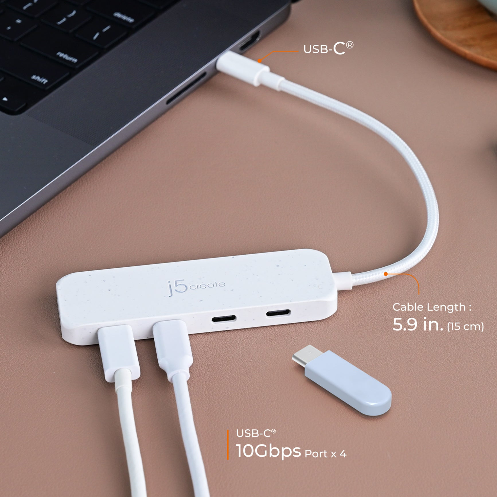 j5create JCH345ER interface hub USB Type-C 625 Mbit/s Pink – image 4