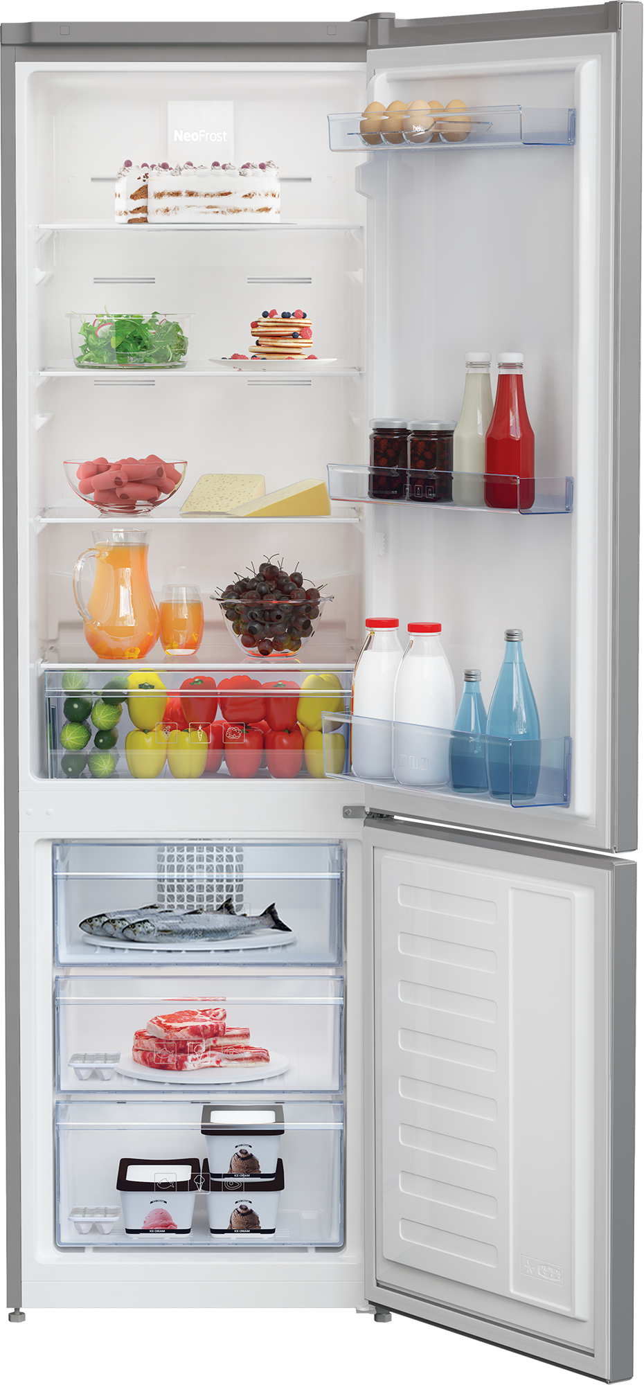 Beko RCNA305K30SN fridge-freezer Freestanding – image 3