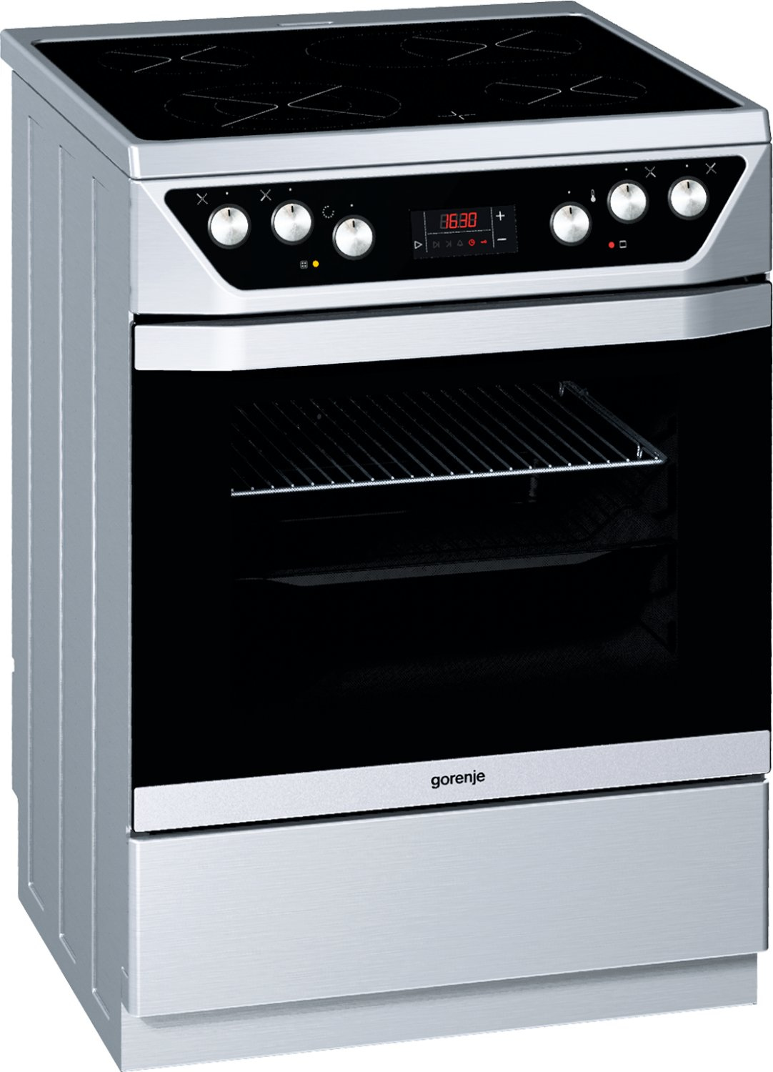 Gorenje EC67346DX cooker Freestanding cooker Electric Ceramic hob Stainless steel