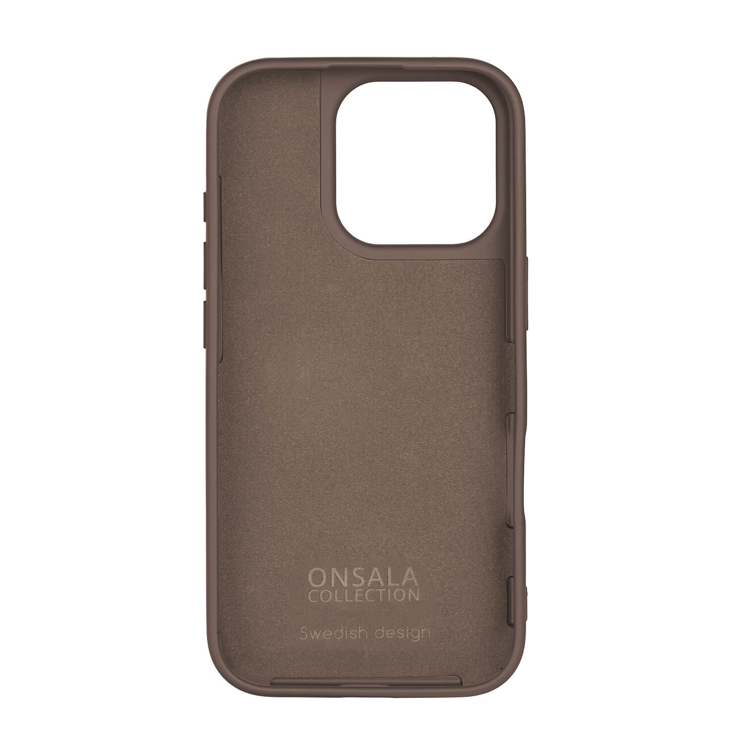 Onsala Phone Case with Silicone Feel Chocolate - iPhone 16 Pro – image 3