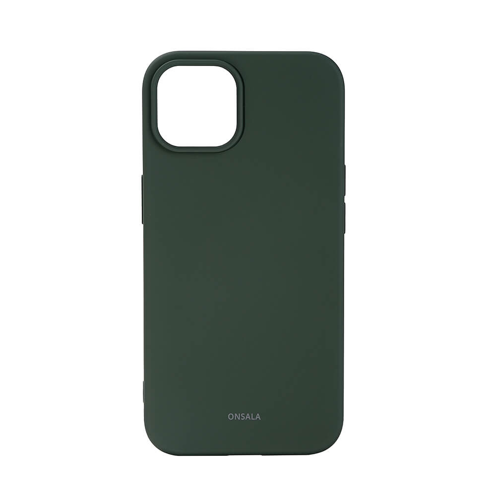 Onsala Phone Case Silicone Olive Green - iPhone 13/14 – image 1