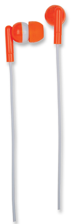 Manhattan 128273 headphones/headset Wired In-ear Orange, White – image 2