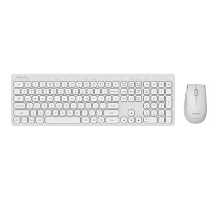 Philips 3000 series SPT6317W/93 keyboard Mouse included Universal RF Wireless QWERTY English White