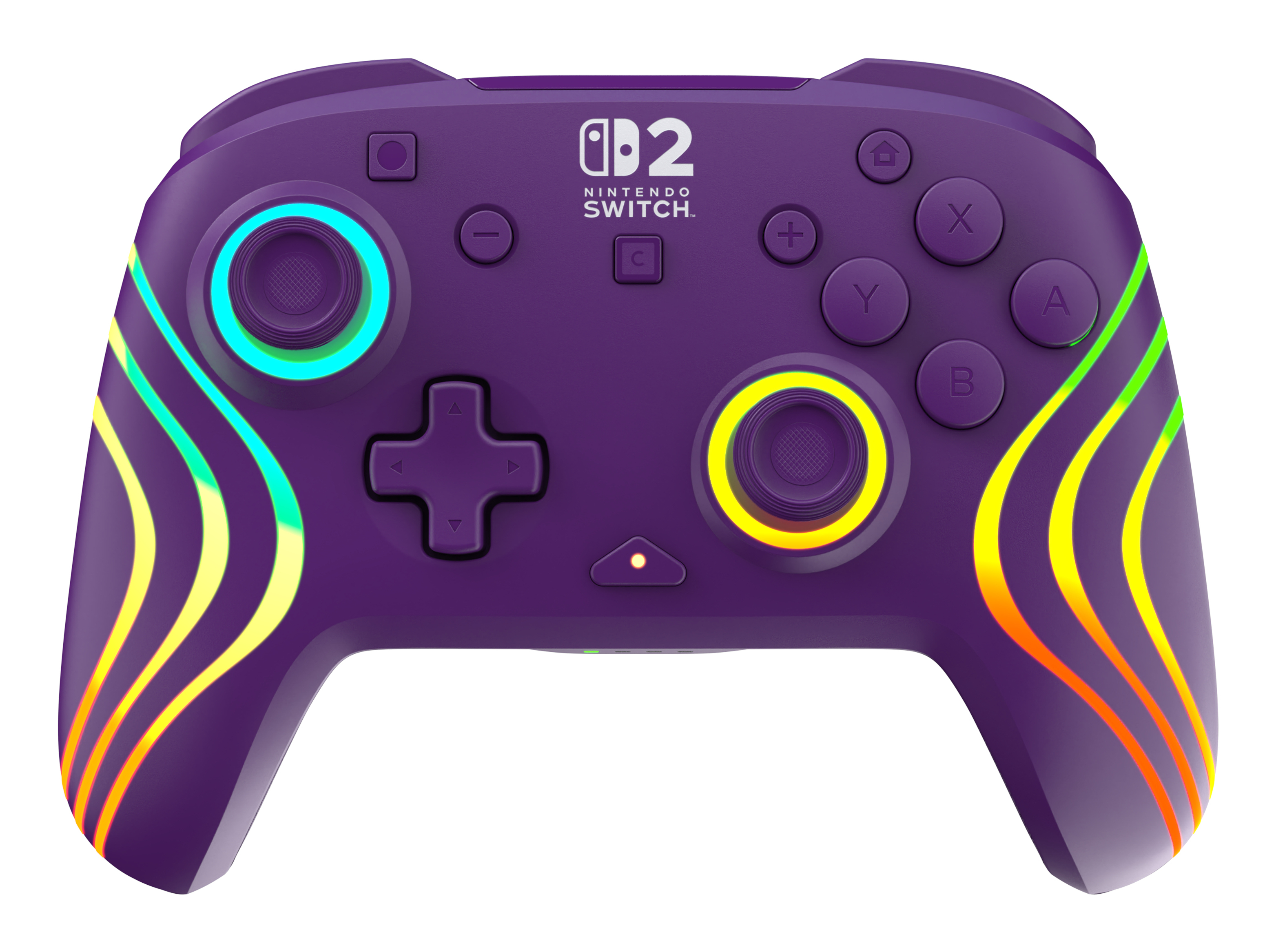 Turtle Beach Afterglow Wave Violet Manette de gaming RGB sans fil Sous licence officielle pour Nintendo Switch 2
