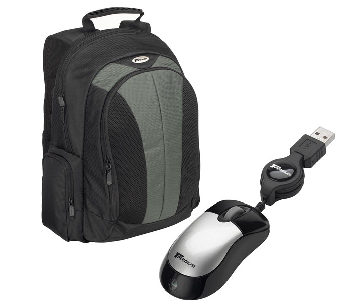 Targus Notebook Backpac & Optical Mouse, Bundle