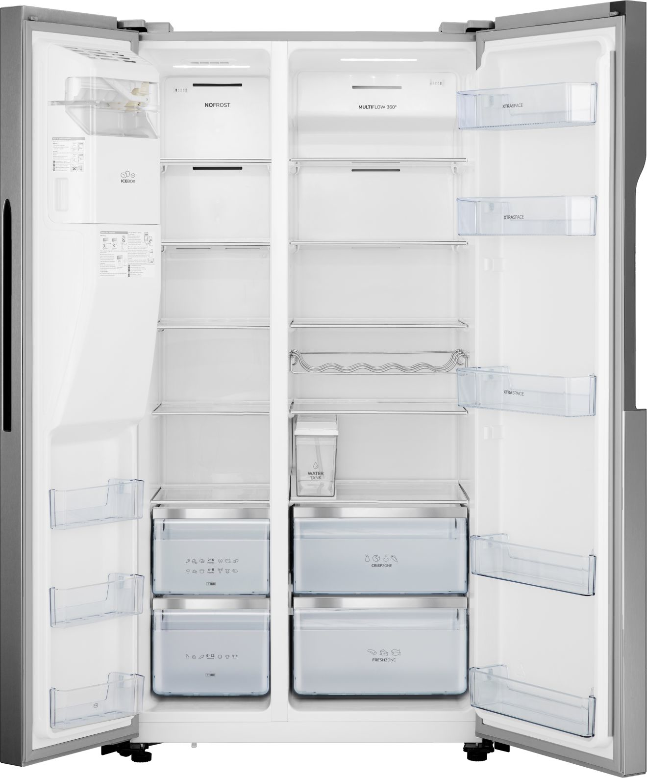 Gorenje NRS9182VX side-by-side refrigerator Freestanding – image 2